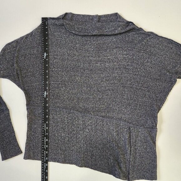 We The Free Londontown Thermal Tunic‎ Top XS Heather Grey Oversized Asym Hem - Picture 8 of 10